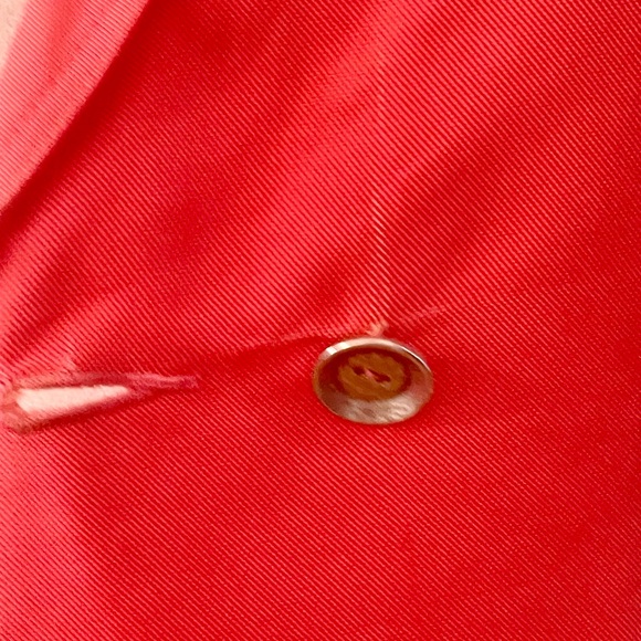 Vintage Todd Oldman orange/red blazer, silver buttons - Picture 8 of 10